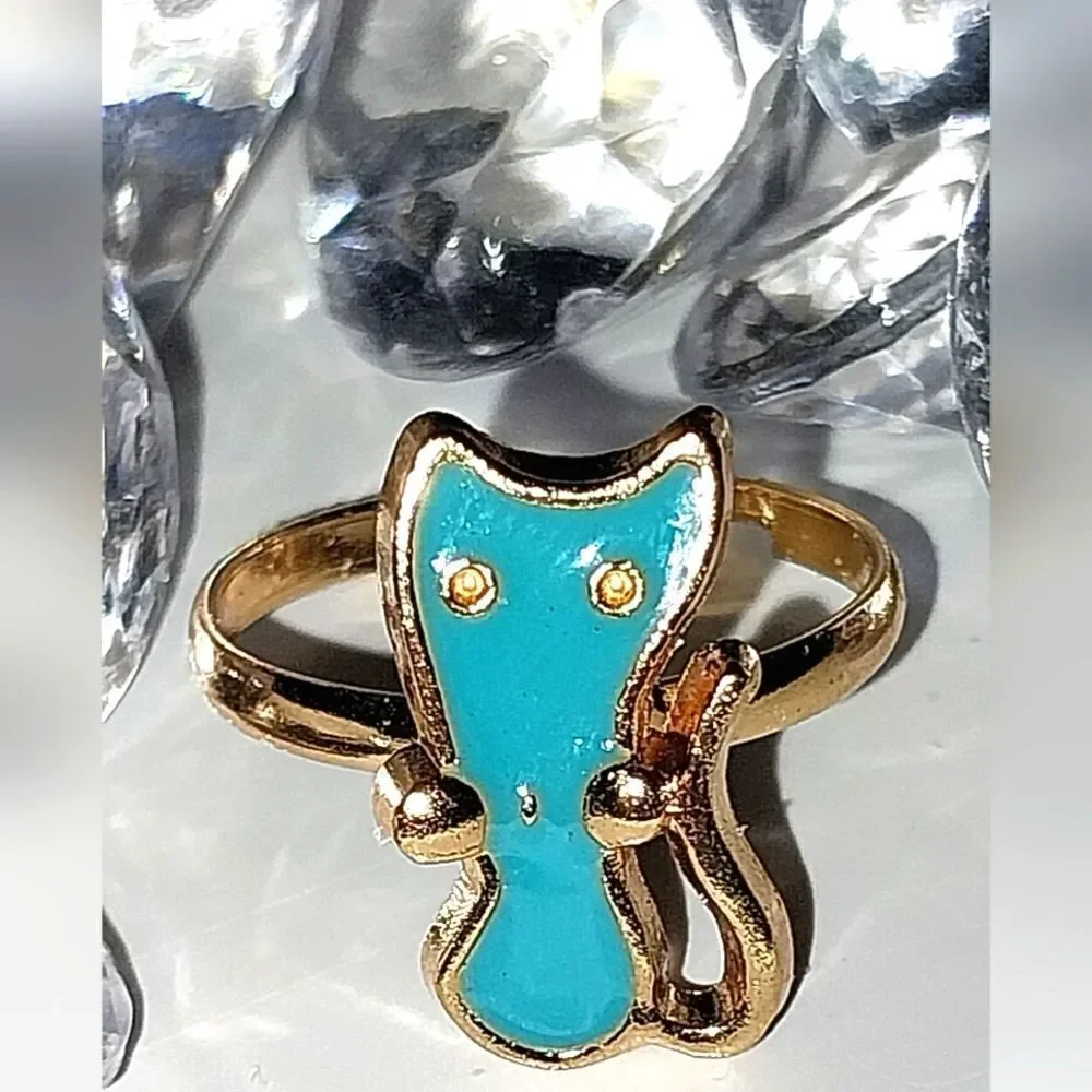 Super cute girls jeweled adjustable ring